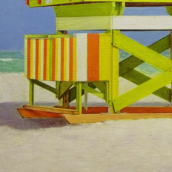 Miami. Lifeguard Tower. | Pintura de Anastasia Woron | Compra arte en Flecha.es