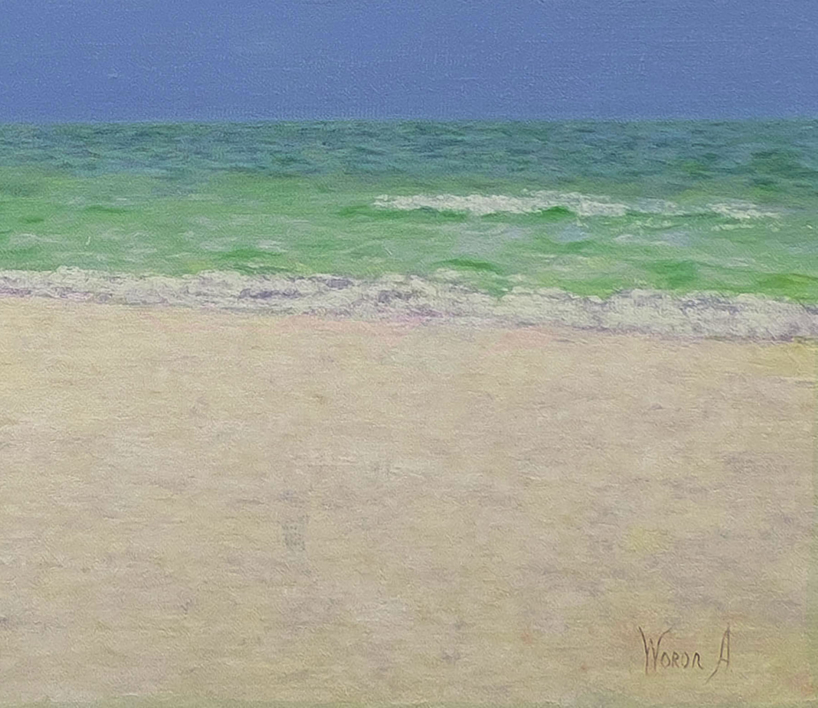 Miami. Lifeguard Tower. | Pintura de Anastasia Woron | Compra arte en Flecha.es