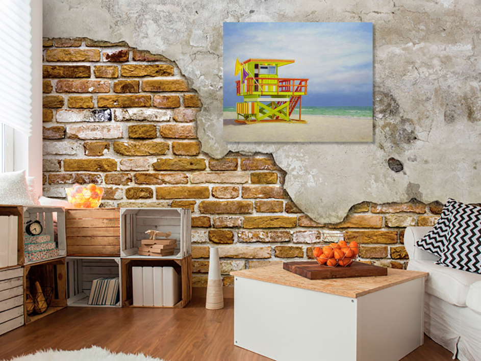 Miami. Lifeguard Tower. | Pintura de Anastasia Woron | Compra arte en Flecha.es