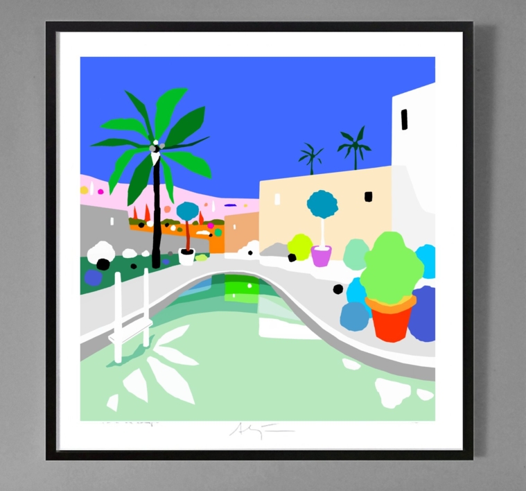 El espejo (81x81cm) | Dibujo de ALEJOS | Compra arte en Flecha.es