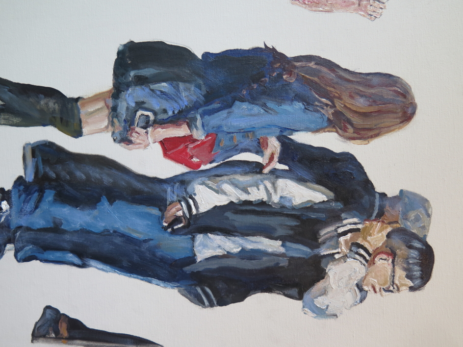 Semáforo en York Way | Pintura de JESÚS MANUEL MORENO | Compra arte en Flecha.es