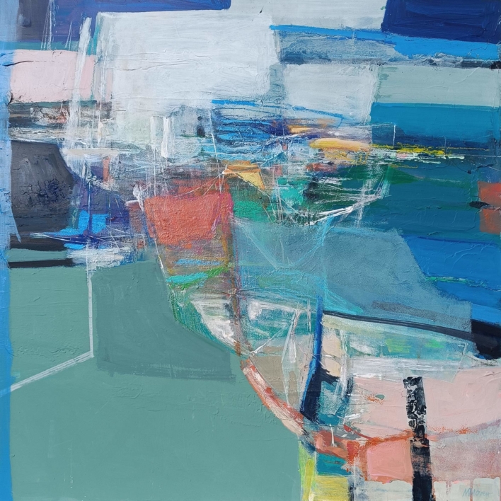 Entre las Cuerdas (Between The Ropes) | Pintura de Magdalena Morey | Compra arte en Flecha.es