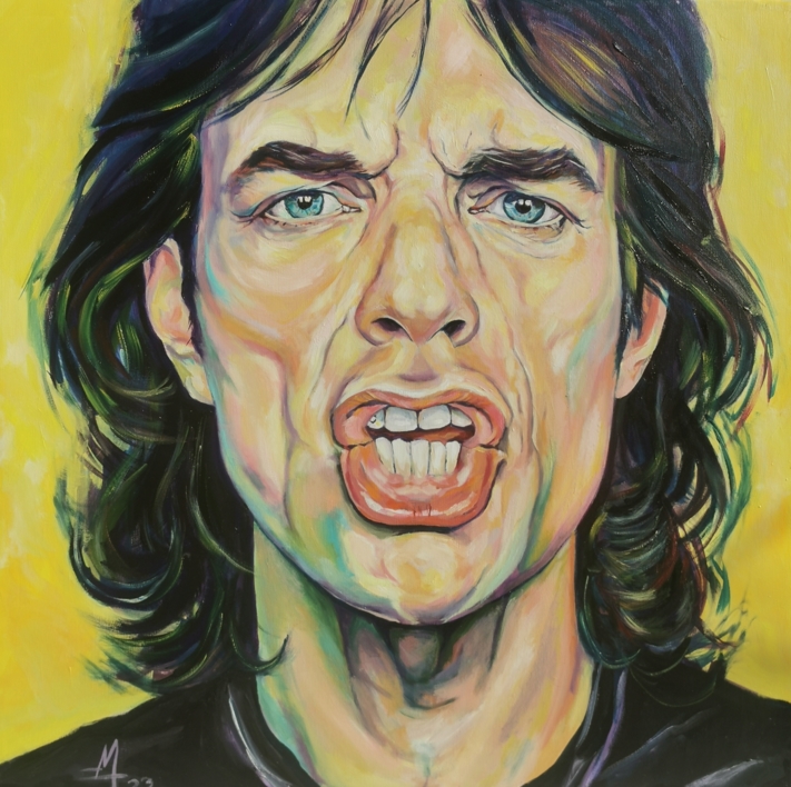 Jagger |Pintura de Eva Montoro Pericás | Compra arte en Flecha.es