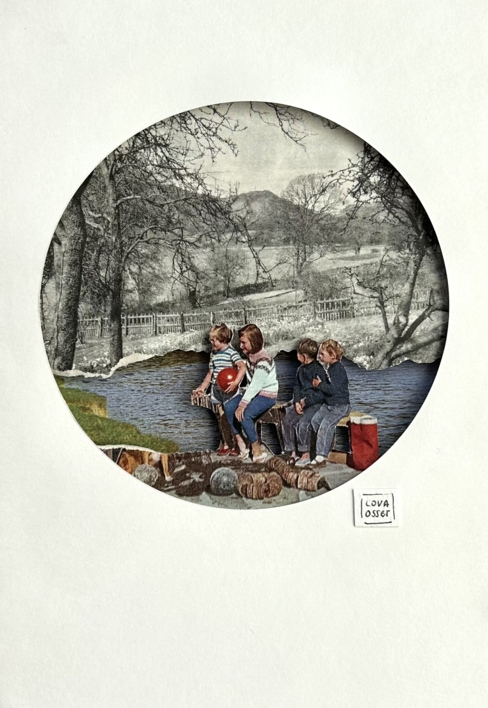 Jaime mira, mamá quiere hacernos una foto |Collage de Cova Osset | Compra arte en Flecha.es
