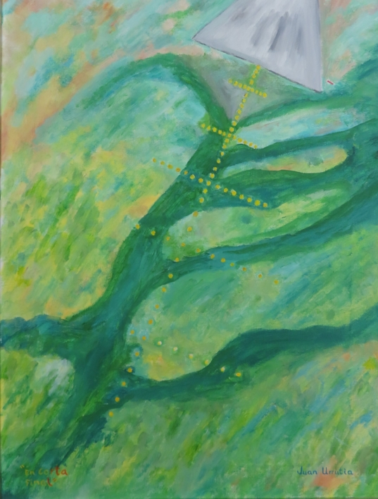 APROXIMACIÓN FINAL: EL ARTE DE ATERRIZAR |Pintura de Juan Urrutia de Hoyos | Compra arte en Flecha.es