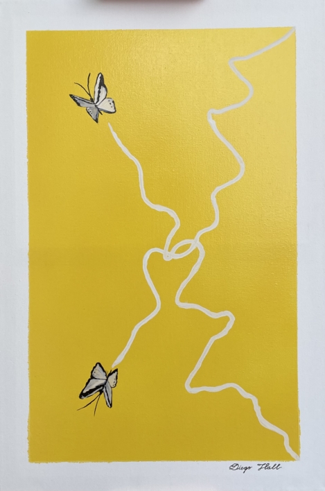 ¿ el amarillo está maldito para los artistas o no? |Dibujo de DIEGO HALL | Compra arte en Flecha.es