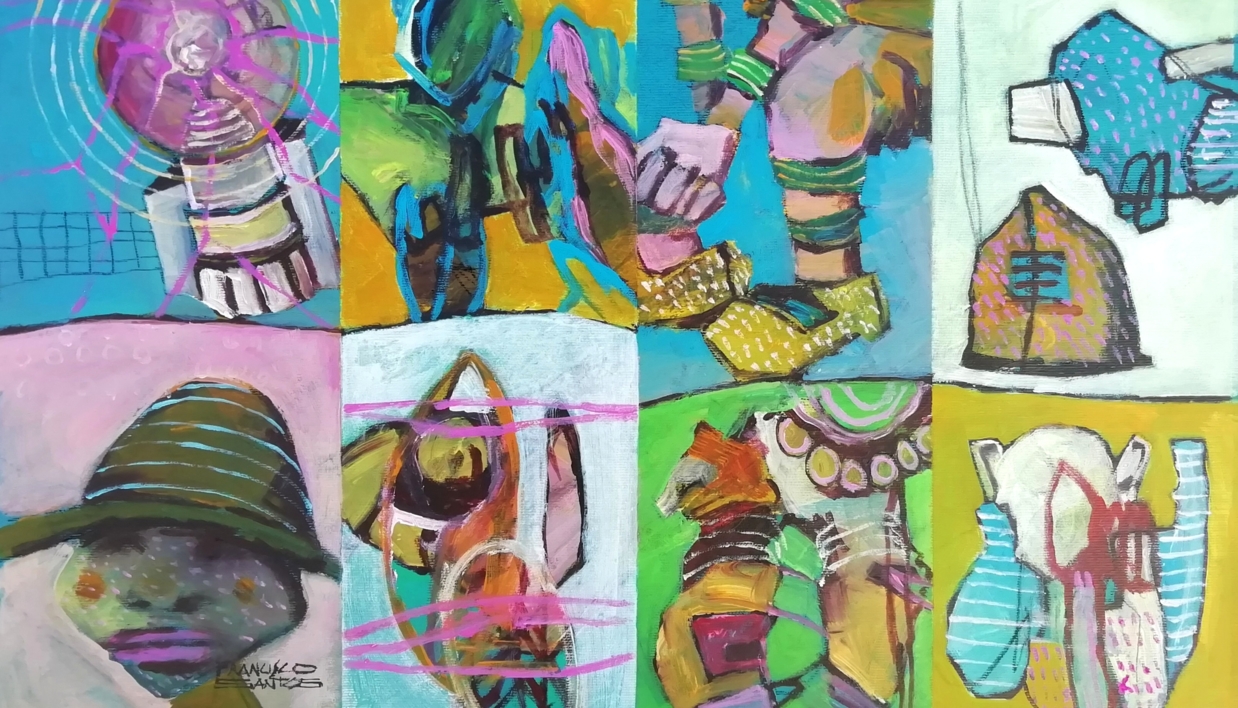 Abstract fragments 12 |Pintura de Francisco Santos | Compra arte en Flecha.es