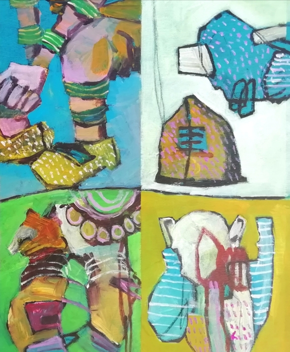 Abstract fragments 12 | Pintura de Francisco Santos | Compra arte en Flecha.es