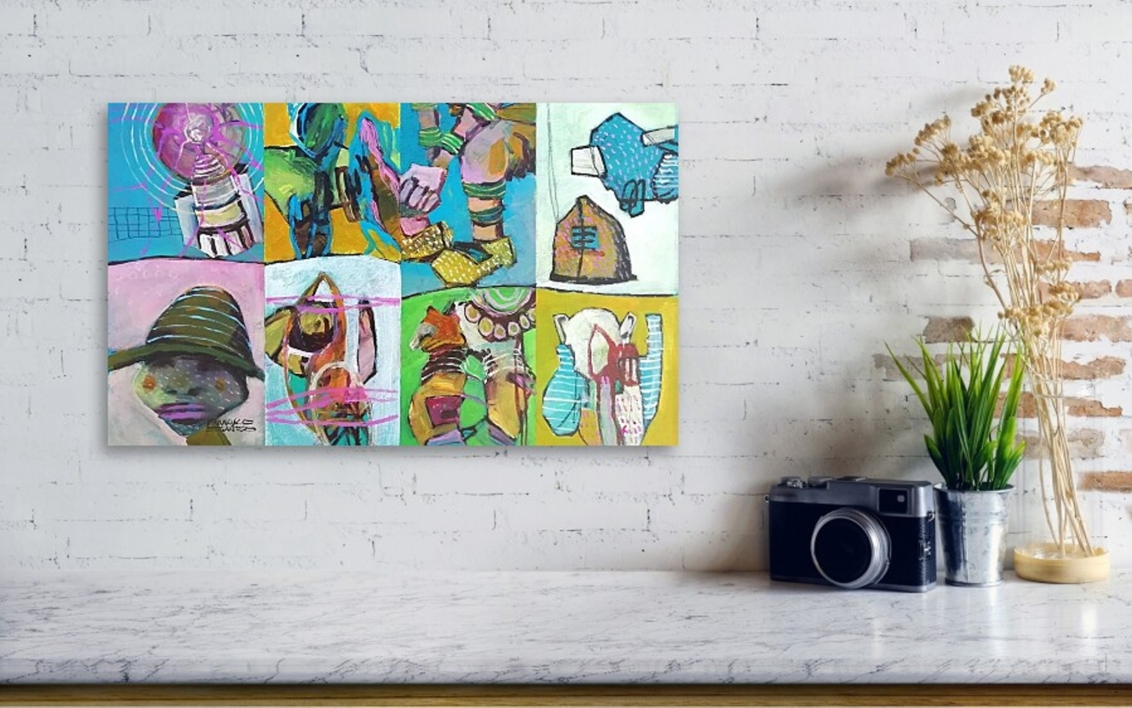 Abstract fragments 12 | Pintura de Francisco Santos | Compra arte en Flecha.es