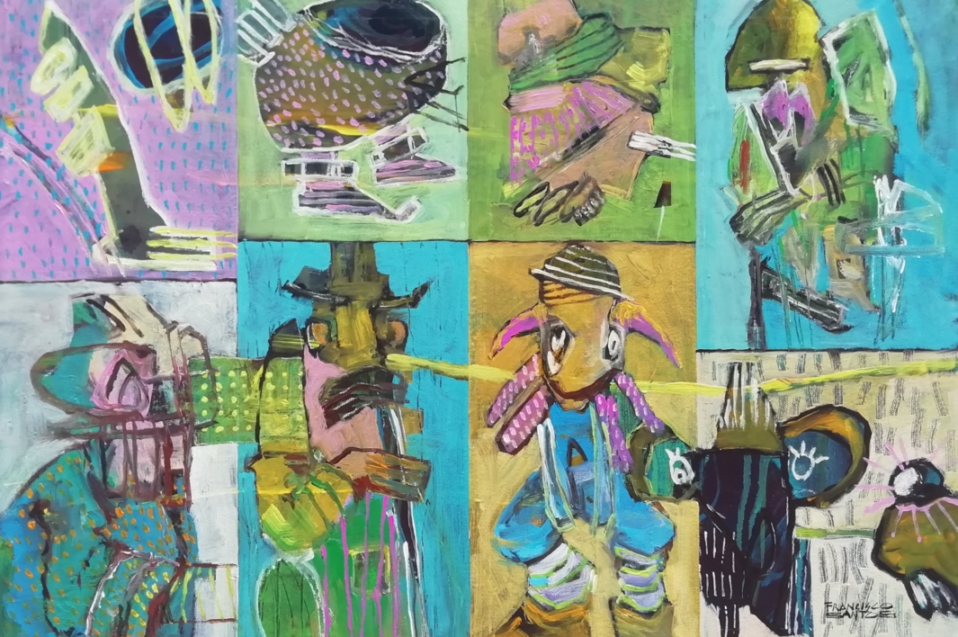 Abstract fragments 17 |Pintura de Francisco Santos | Compra arte en Flecha.es