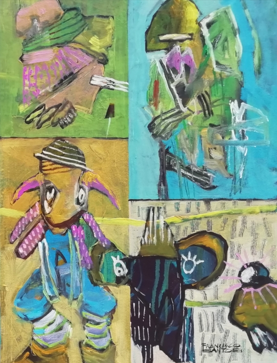 Abstract fragments 17 | Pintura de Francisco Santos | Compra arte en Flecha.es