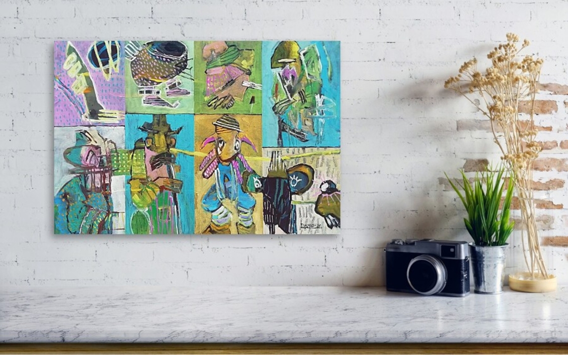 Abstract fragments 17 | Pintura de Francisco Santos | Compra arte en Flecha.es