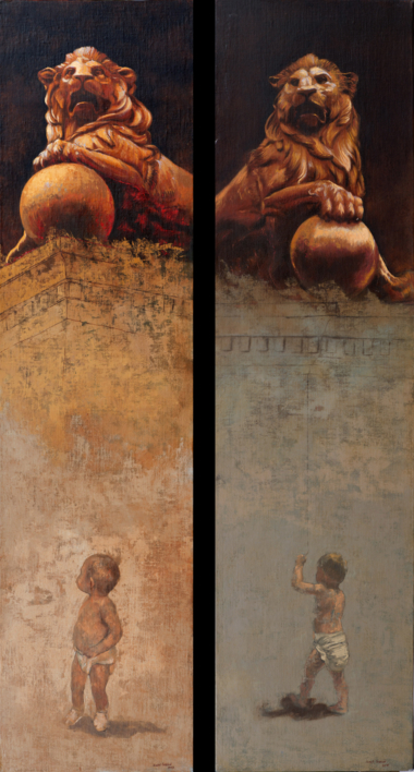 Protector (díptico) |Pintura de Álvarez Cebrián | Compra arte en Flecha.es
