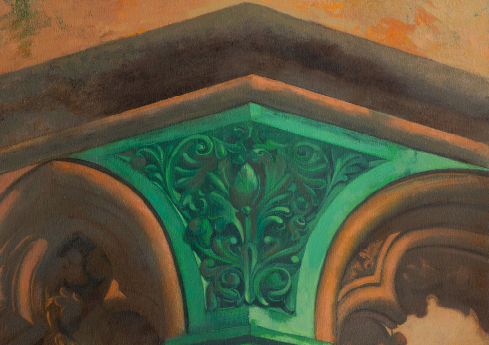 Capitel verde | Pintura de Álvarez Cebrián | Compra arte en Flecha.es