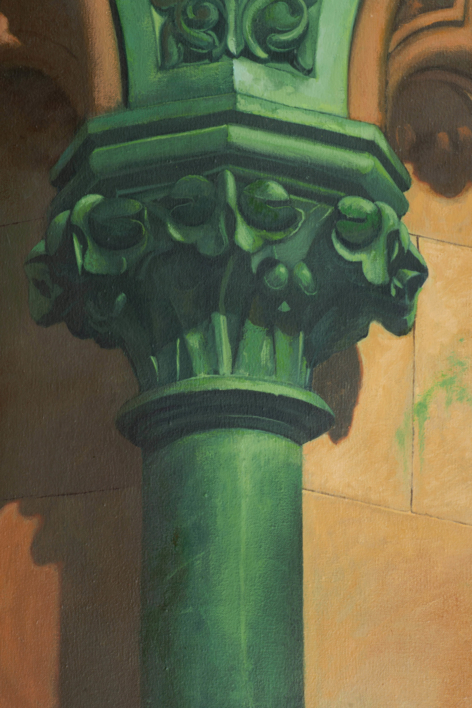 Capitel verde | Pintura de Álvarez Cebrián | Compra arte en Flecha.es