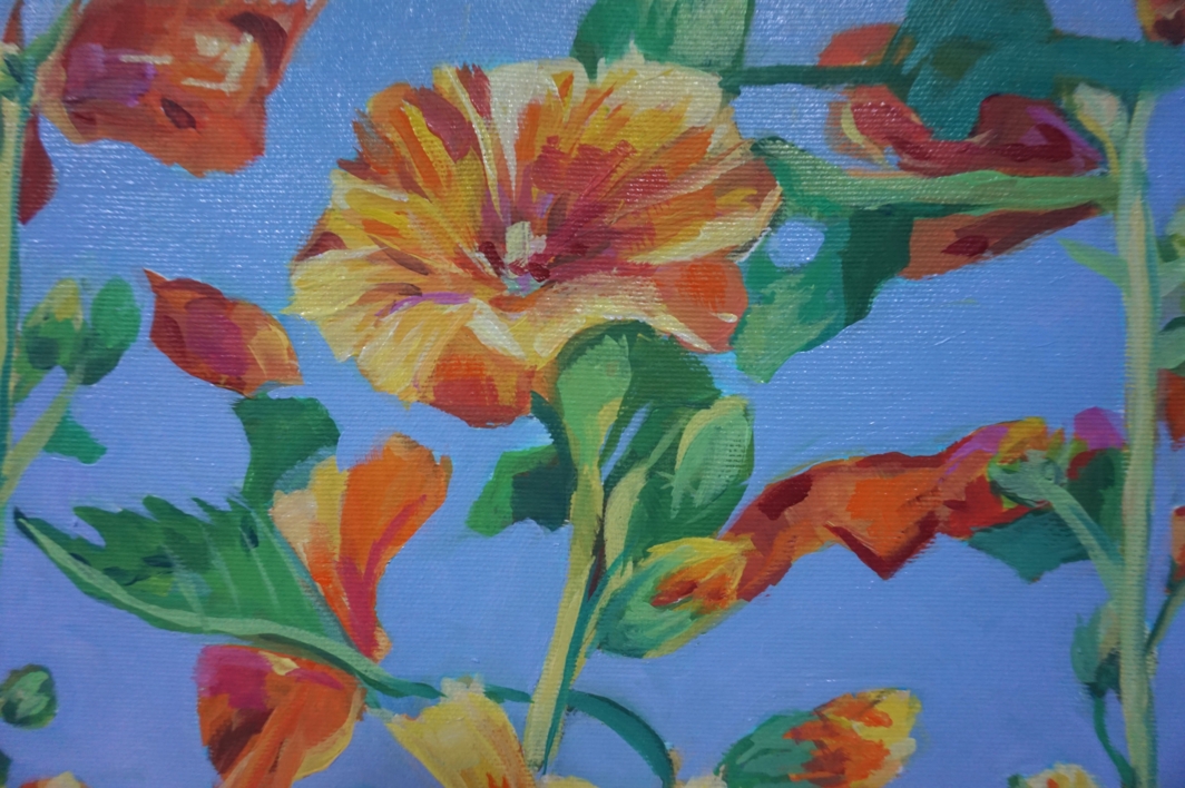 Flores Amarillas | Pintura de Amaya Fernández Fariza | Compra arte en Flecha.es
