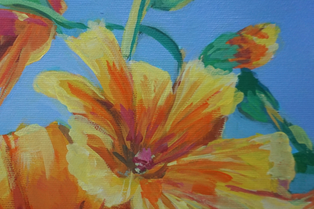 Flores Amarillas | Pintura de Amaya Fernández Fariza | Compra arte en Flecha.es