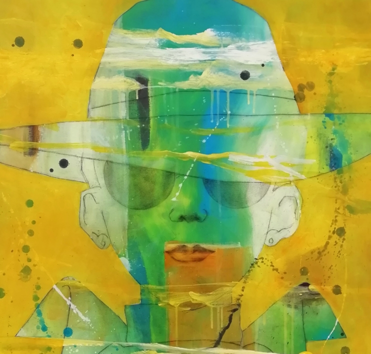 Girl with sun hat | Pintura de Francisco Santos | Compra arte en Flecha.es