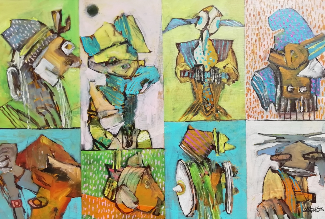Abstract fragments 18 |Pintura de Francisco Santos | Compra arte en Flecha.es