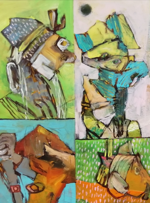 Abstract fragments 18 | Pintura de Francisco Santos | Compra arte en Flecha.es