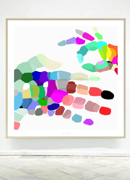 Manosaje (100x100cm) |Dibujo de ALEJOS | Compra arte en Flecha.es