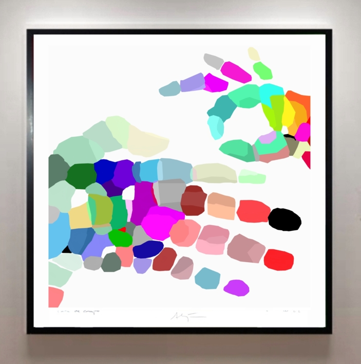 Manosaje (100x100cm) | Dibujo de ALEJOS | Compra arte en Flecha.es