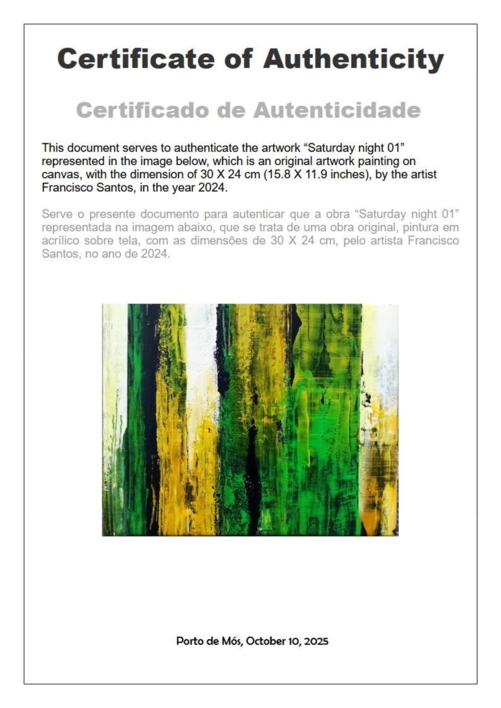 Saturday night 01 | Pintura de Francisco Santos | Compra arte en Flecha.es