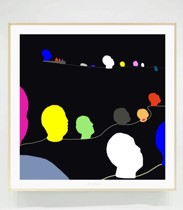 Headfields (43x43cm) | Dibujo de ALEJOS | Compra arte en Flecha.es