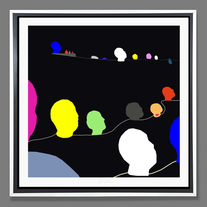 Headfields (43x43cm) | Dibujo de ALEJOS | Compra arte en Flecha.es