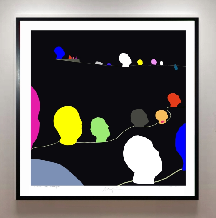 Headfields (81x81cm) | Dibujo de ALEJOS | Compra arte en Flecha.es
