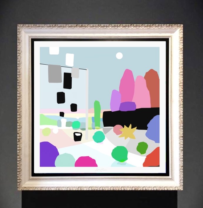 El correo (81x81cm) | Dibujo de ALEJOS | Compra arte en Flecha.es