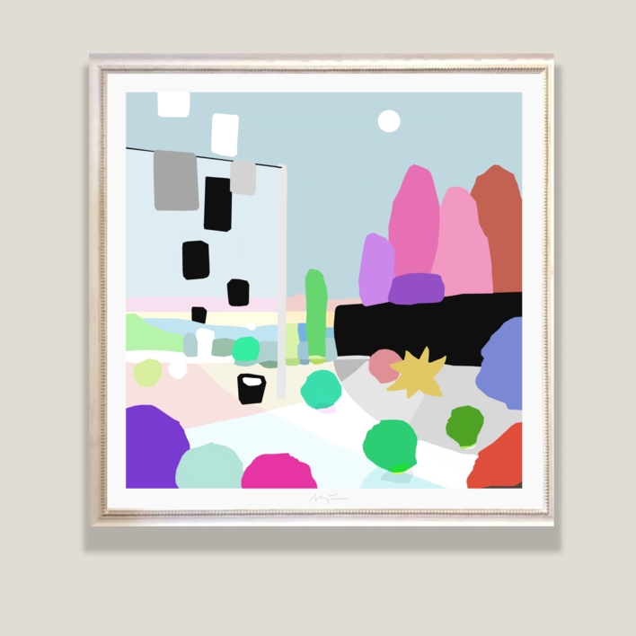 El correo (81x81cm) | Dibujo de ALEJOS | Compra arte en Flecha.es