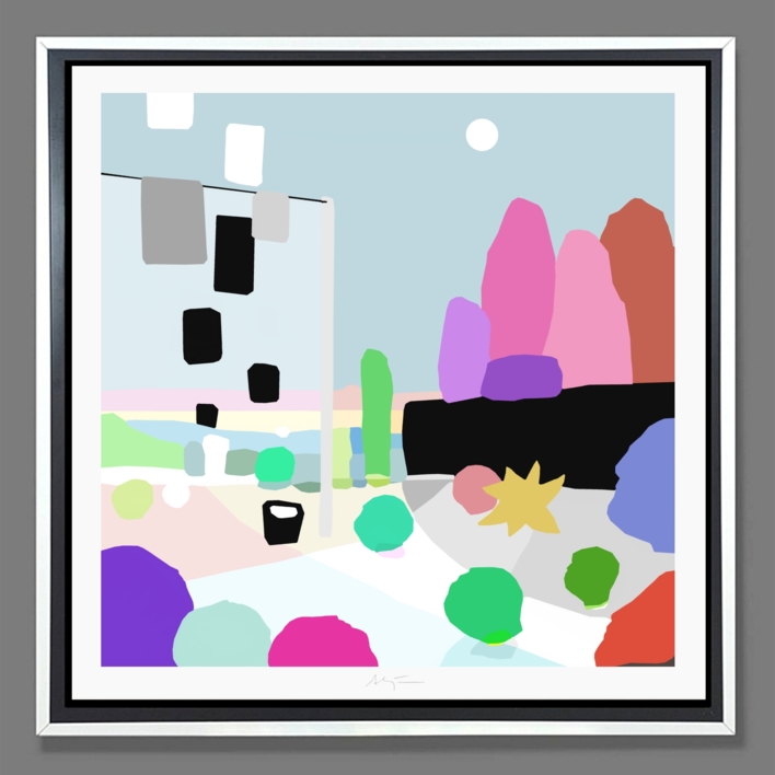 El correo (81x81cm) | Dibujo de ALEJOS | Compra arte en Flecha.es