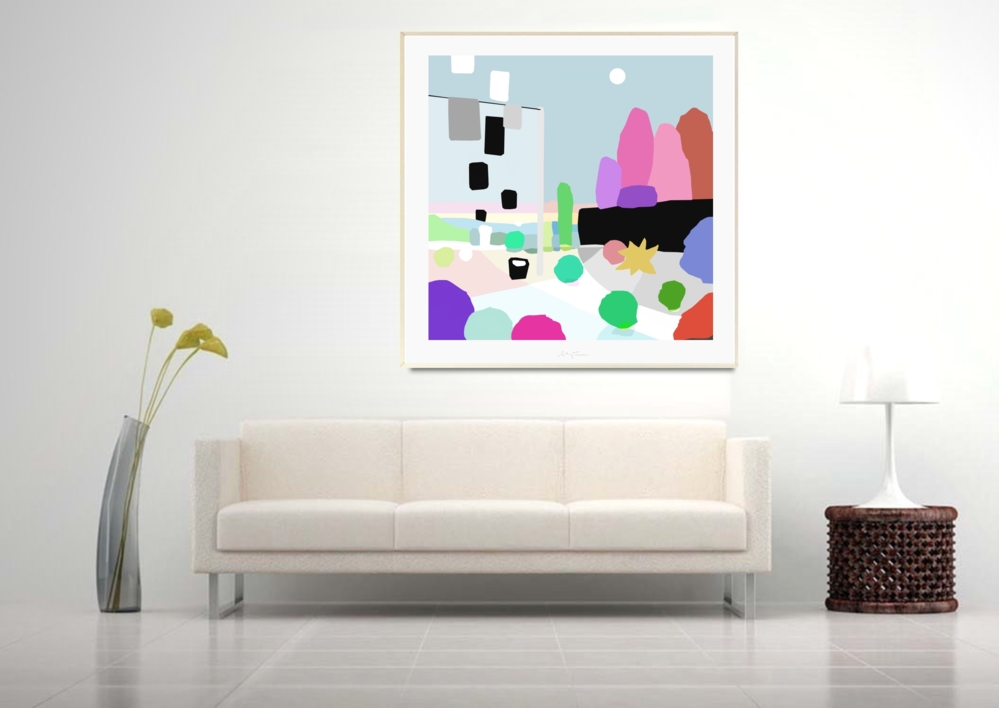 El correo (81x81cm) | Dibujo de ALEJOS | Compra arte en Flecha.es