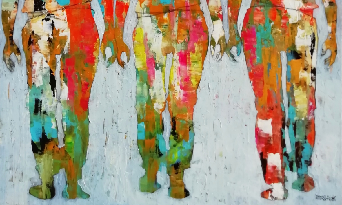 Haphaestus e amigas | Pintura de Francisco Santos | Compra arte en Flecha.es