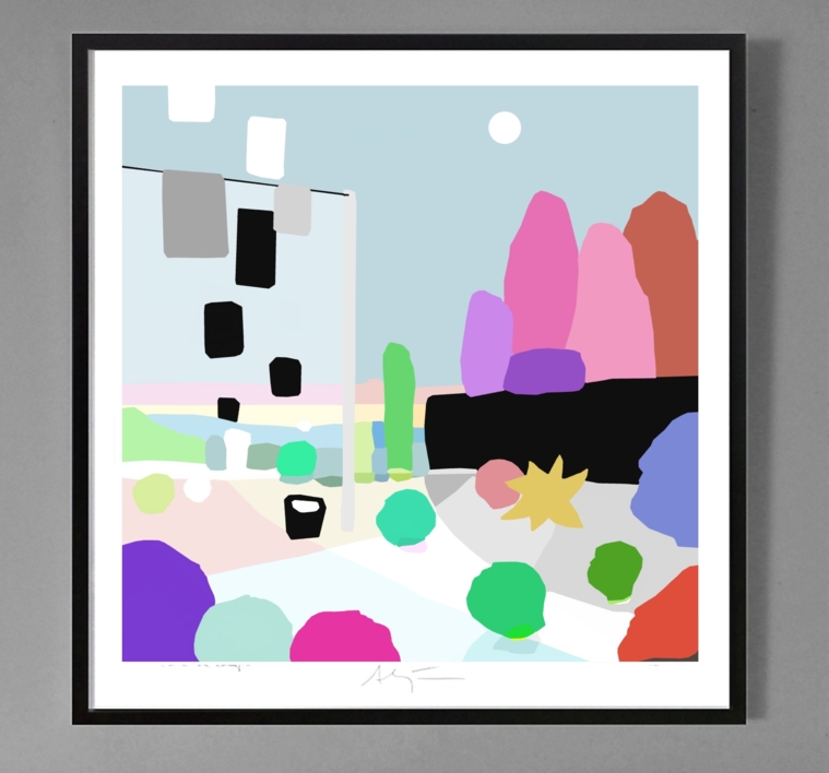 El correo (43x43cm) | Dibujo de ALEJOS | Compra arte en Flecha.es