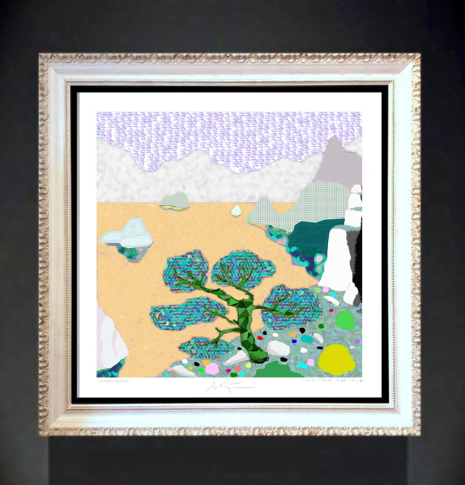 Oceanic (81x81cm) | Dibujo de ALEJOS | Compra arte en Flecha.es