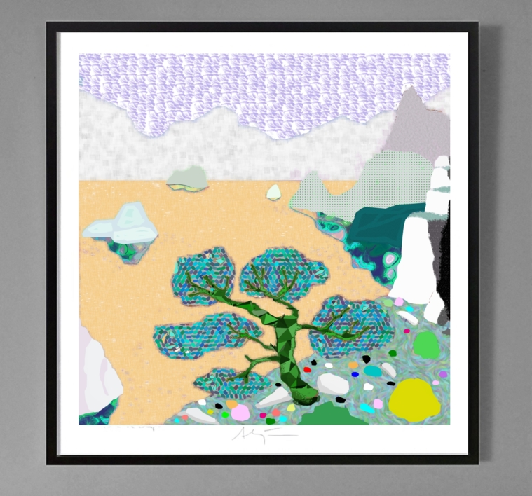 Oceanic (81x81cm) | Dibujo de ALEJOS | Compra arte en Flecha.es