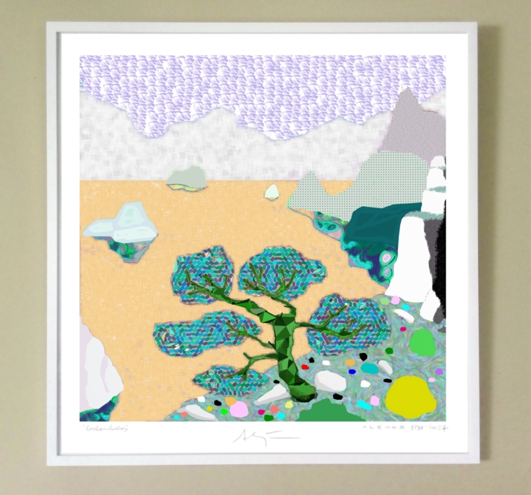 Oceanic (81x81cm) | Dibujo de ALEJOS | Compra arte en Flecha.es