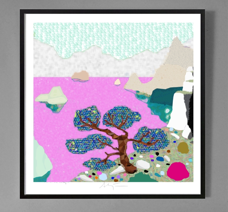 Oceanic II (61x61cm) |Dibujo de ALEJOS | Compra arte en Flecha.es