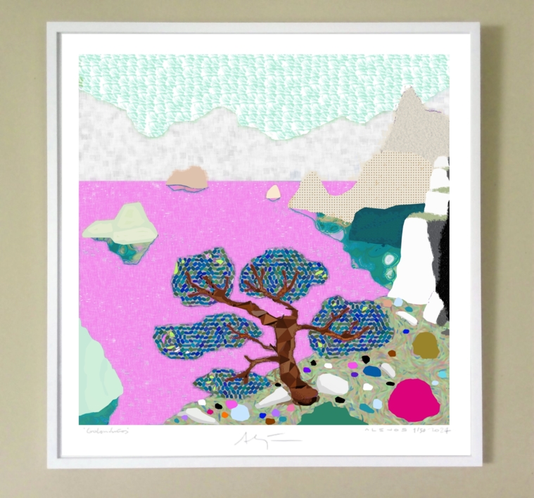 Oceanic II (61x61cm) | Dibujo de ALEJOS | Compra arte en Flecha.es