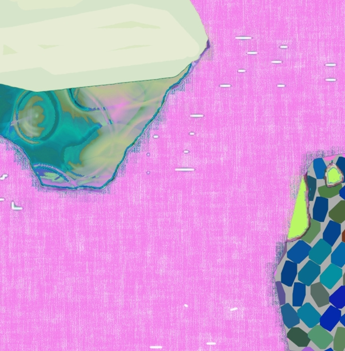 Oceanic II (81x81cm) | Dibujo de ALEJOS | Compra arte en Flecha.es