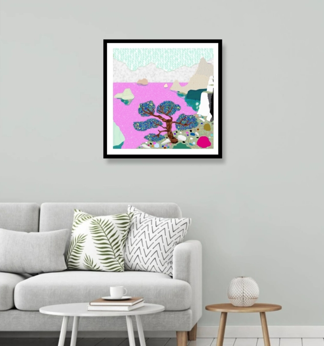 Oceanic II (81x81cm) | Dibujo de ALEJOS | Compra arte en Flecha.es
