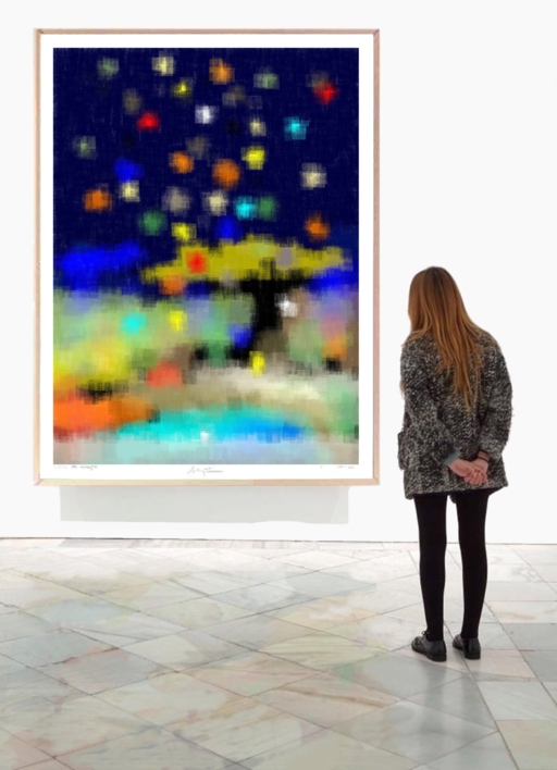 Elevacción I (101x135cm) |Dibujo de ALEJOS | Compra arte en Flecha.es