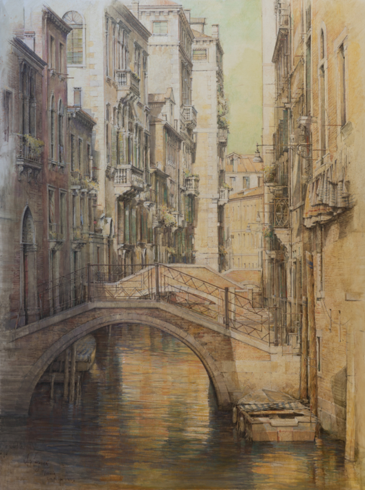 Río di San Trovaso. Venecia |Dibujo de Luis Javier Gayá | Compra arte en Flecha.es