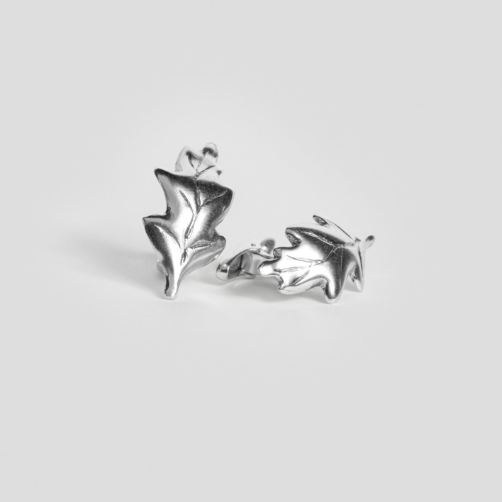 Gemelos hoja de Roble | Joyería de Loiz Jewelry | Compra arte en Flecha.es
