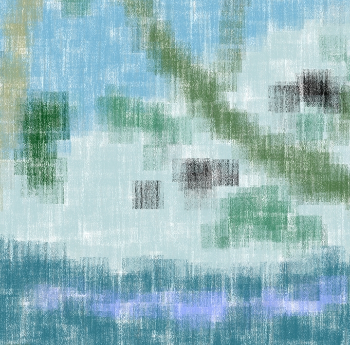 Camino río (87x61cm) | Dibujo de ALEJOS | Compra arte en Flecha.es