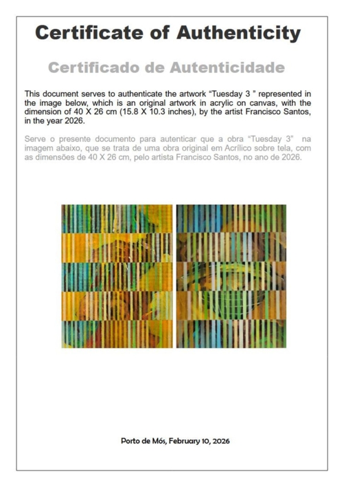 Tuesday 3 | Pintura de Francisco Santos | Compra arte en Flecha.es