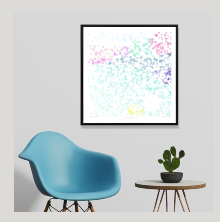 Campos I (43x43cm) | Dibujo de ALEJOS | Compra arte en Flecha.es