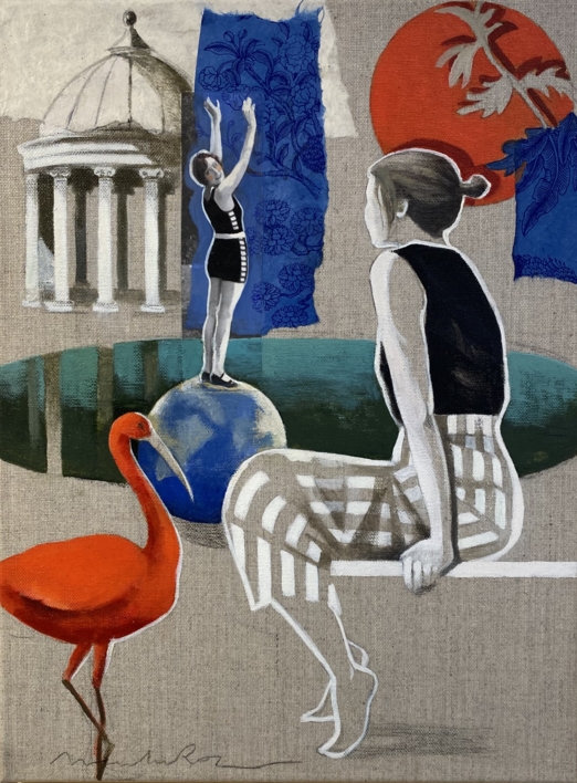 Simetría IV |Collage de Menchu Uroz | Compra arte en Flecha.es